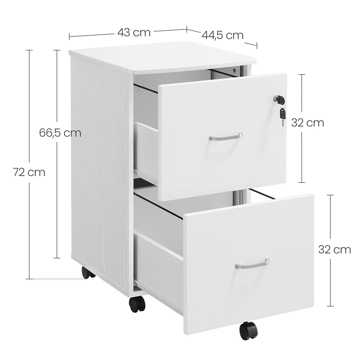 Caisson bureau 2 tiroirs