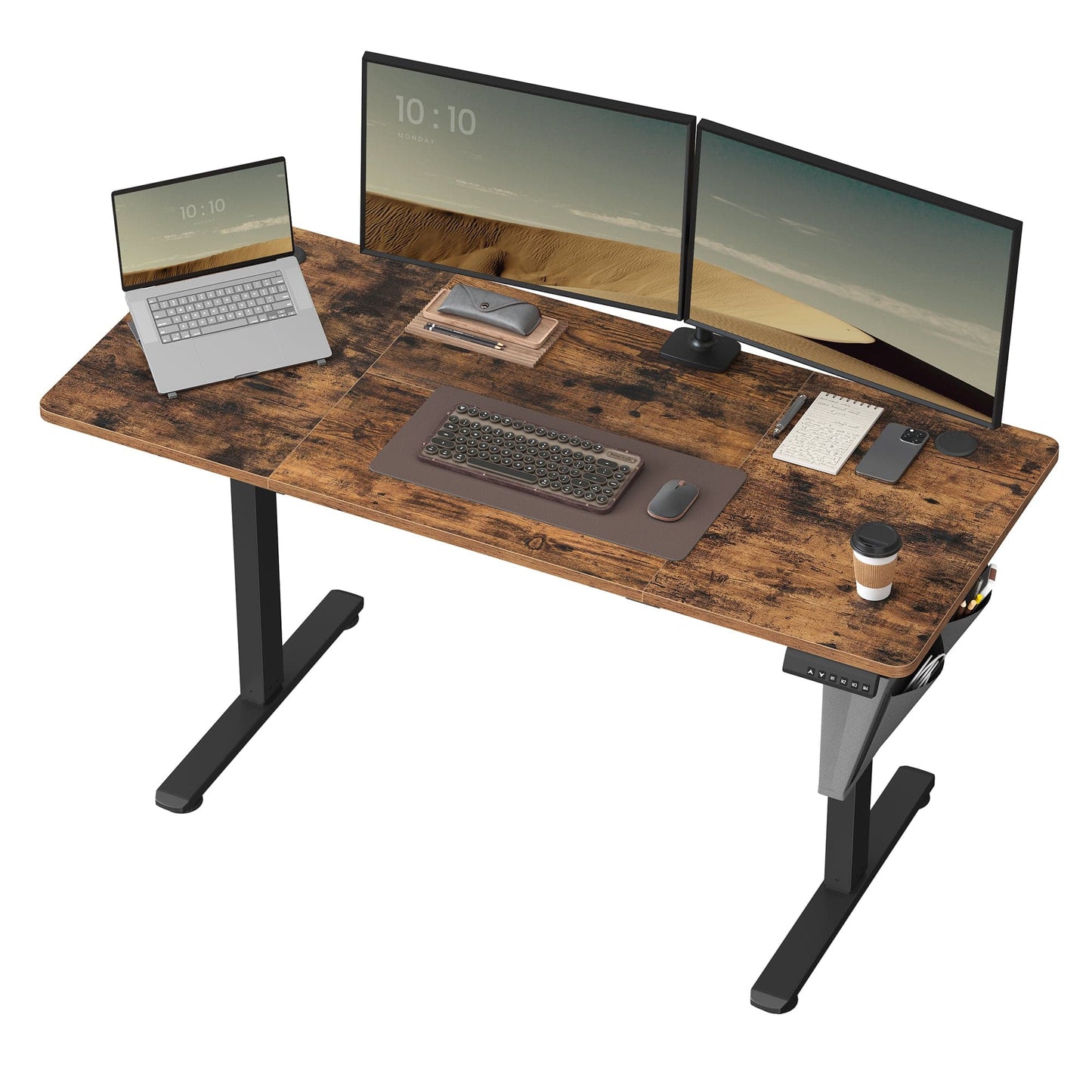 Bureau assis debout bois