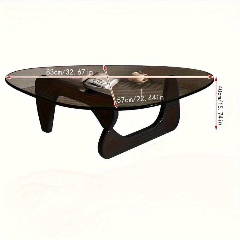 Table basse design en verre trempé