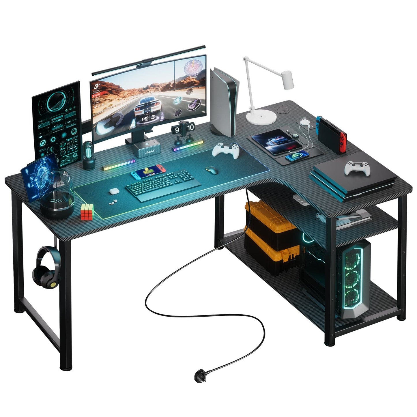 Bureau gamer angle 100 x 50 cm