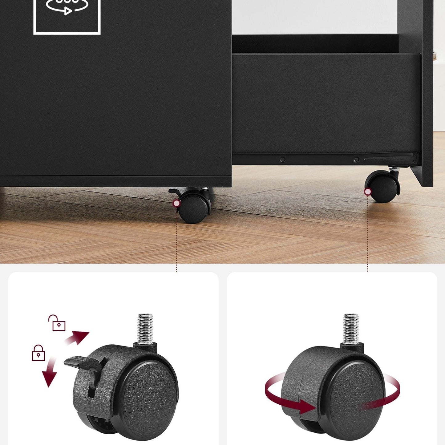 Caisson bureau 2 tiroirs