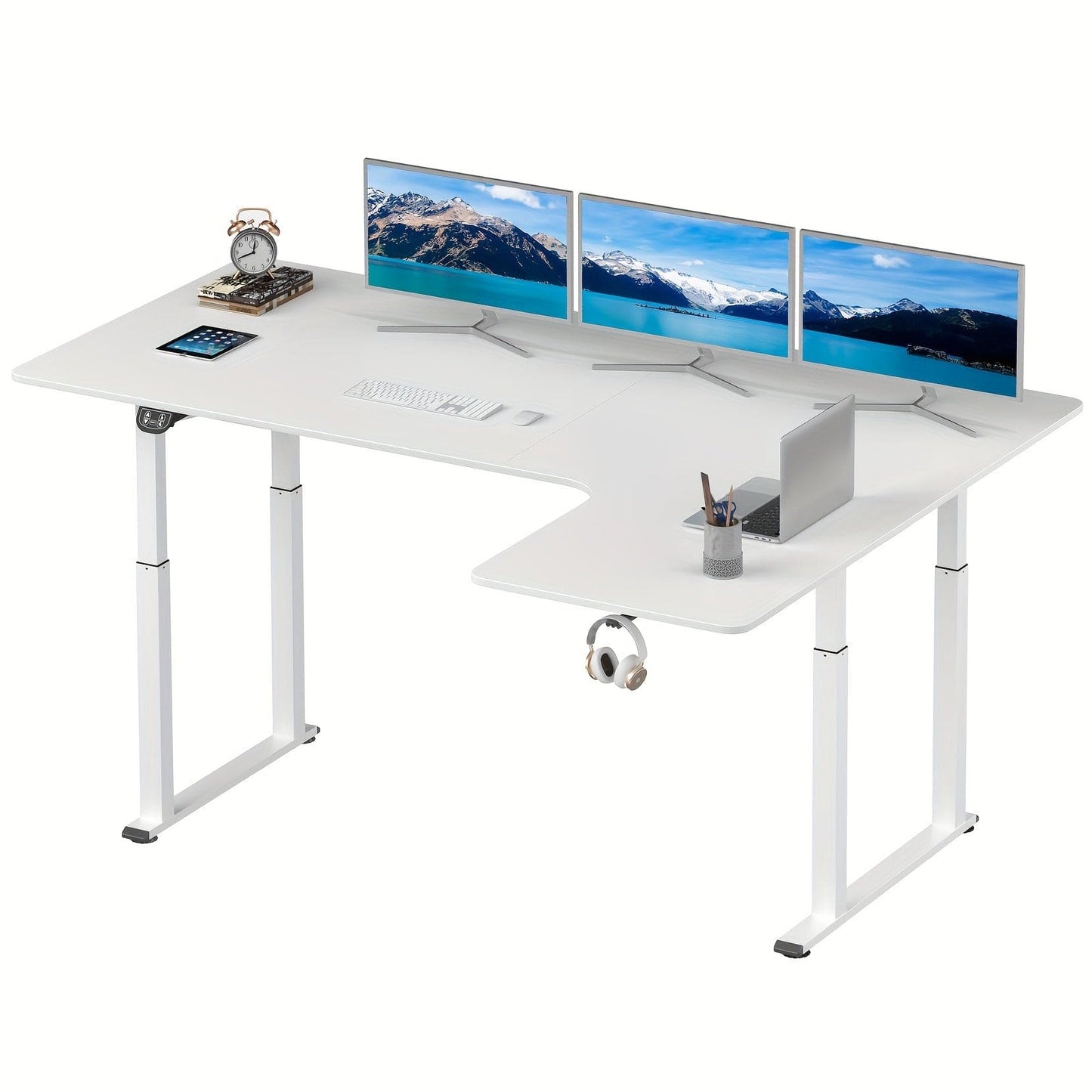 Bureau d'angle assis debout