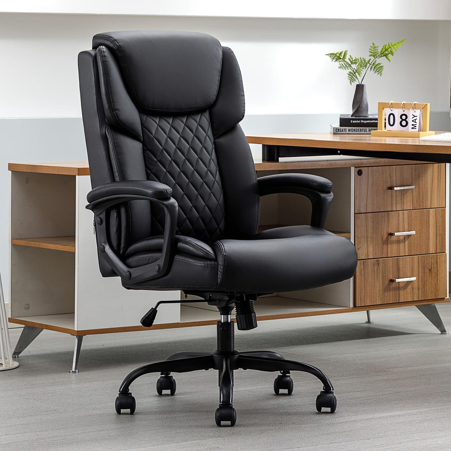 Chaise de bureau simili cuir