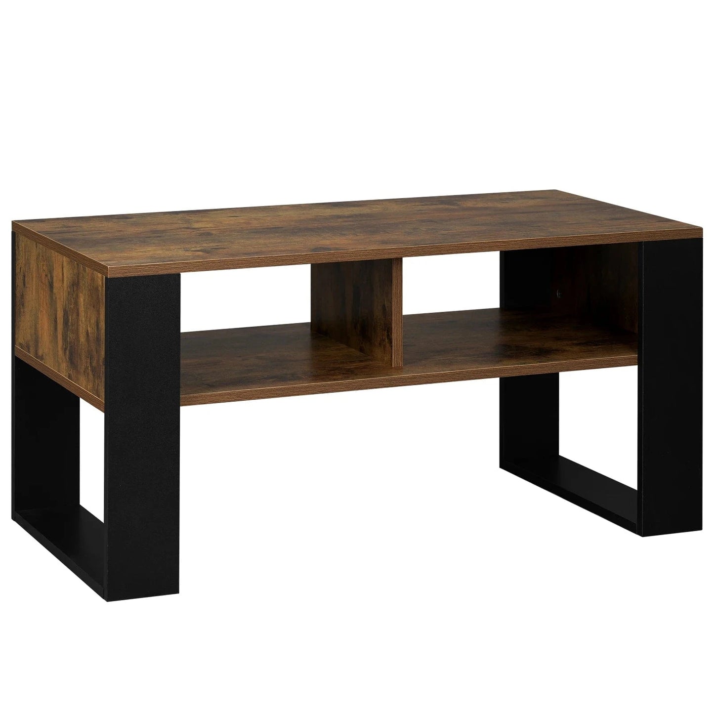 Table basse acier bois design
