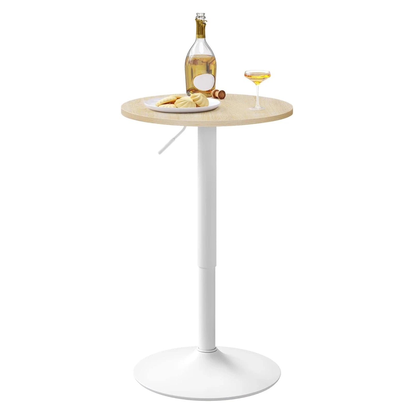 Table haute ronde bois