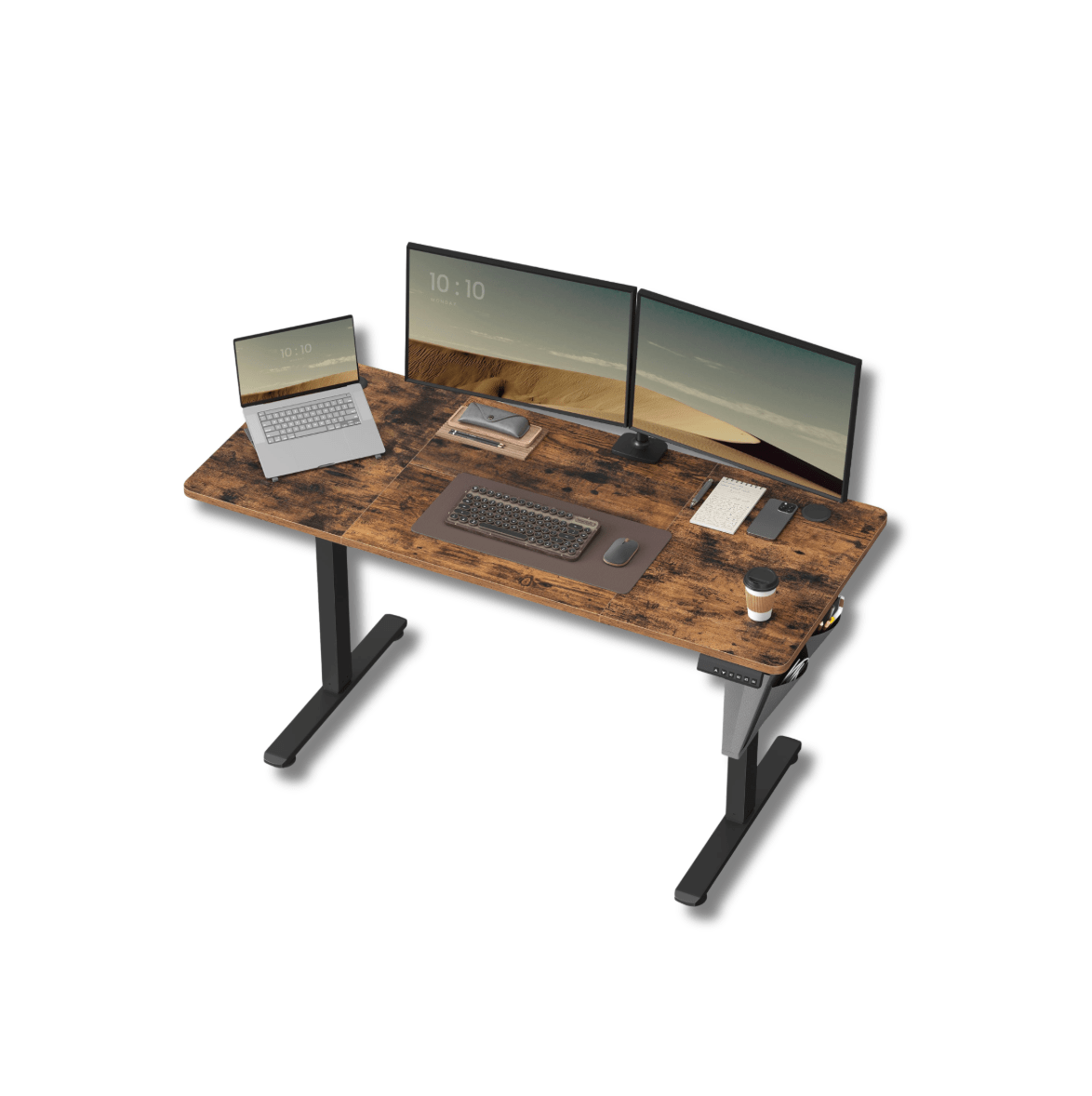 Bureau assis debout bois