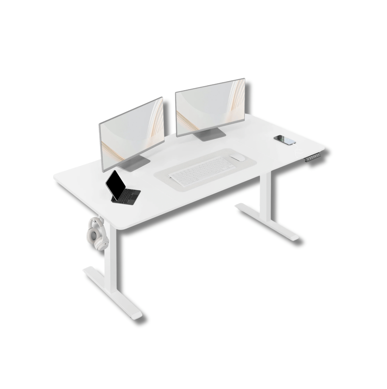 Bureau assis debout blanc