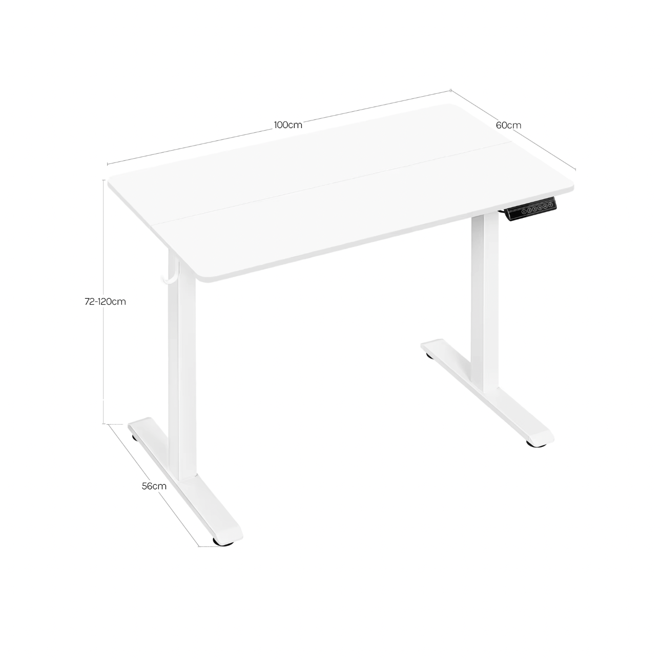 Bureau assis debout blanc