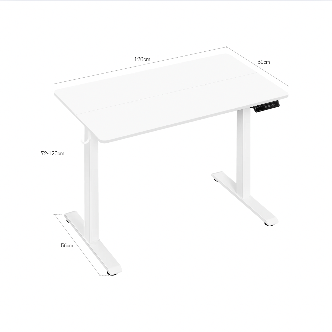 Bureau assis debout blanc