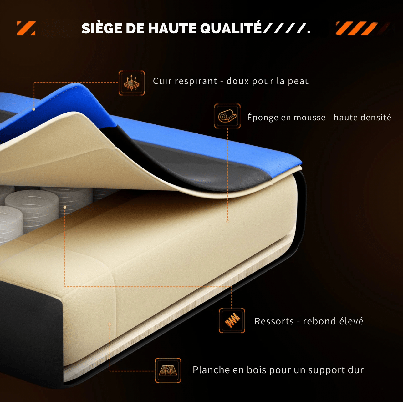Siege baquet pour bureau