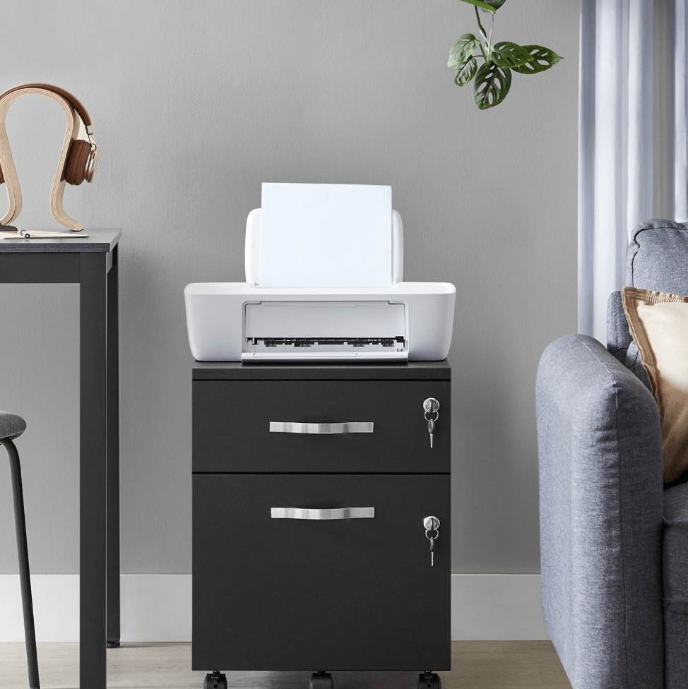 Caisson bureau avec serrure