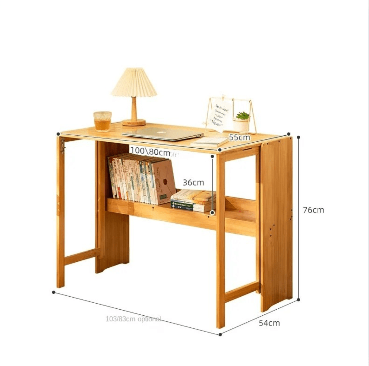 Bureau pliable en bois