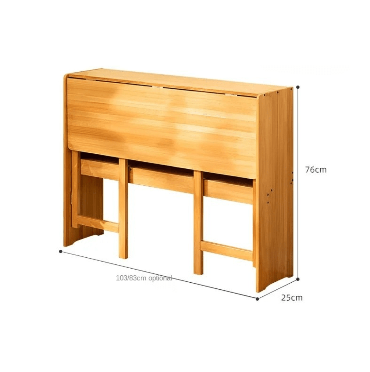 Bureau pliable en bois