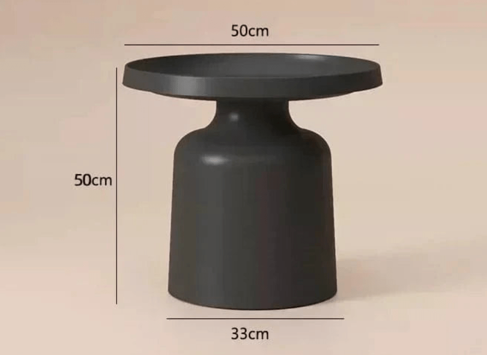 table basse ronde design metal
