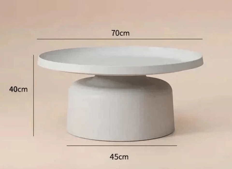 table basse ronde design metal