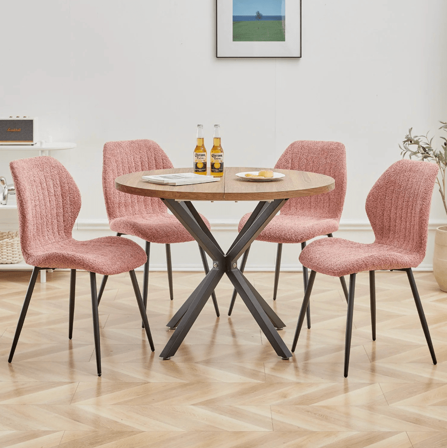 Chaise de réunion en tissu | SET DE 4