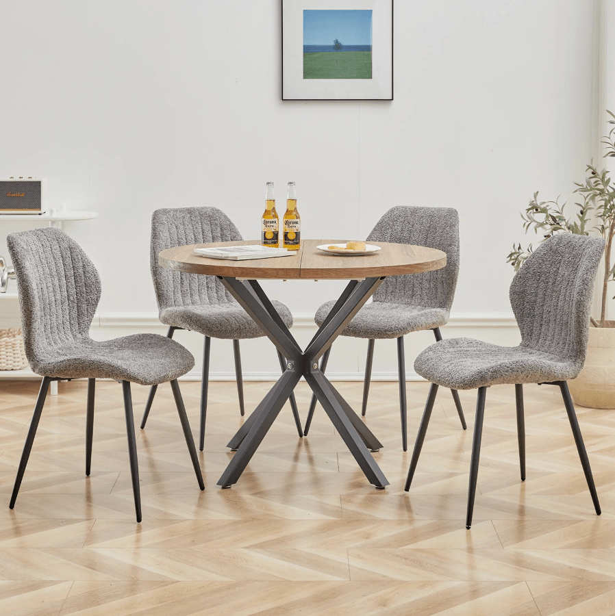 Chaise de réunion en tissu | SET DE 4