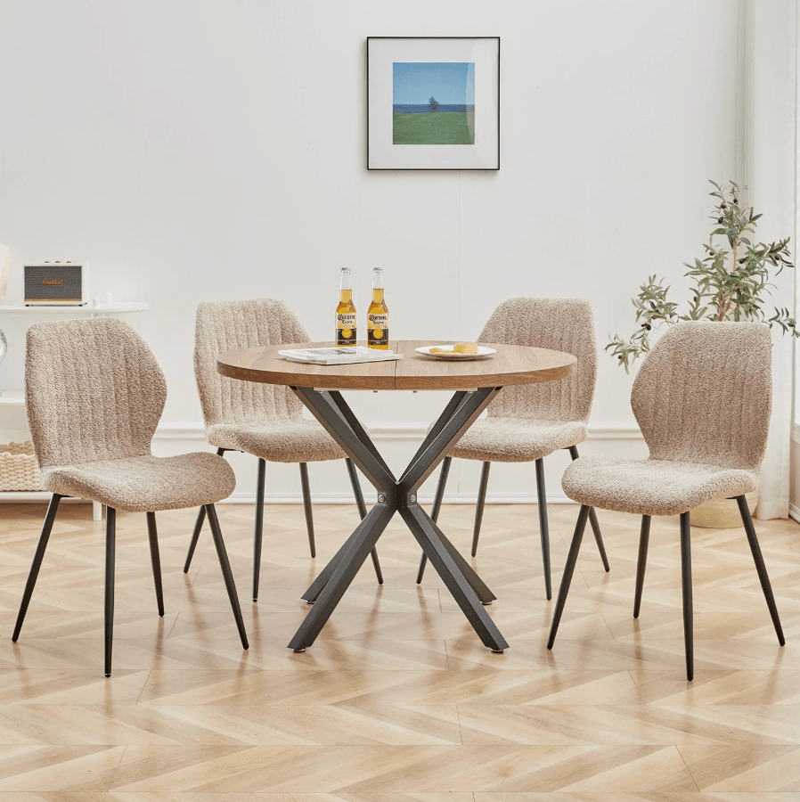 Chaise de réunion en tissu | SET DE 4