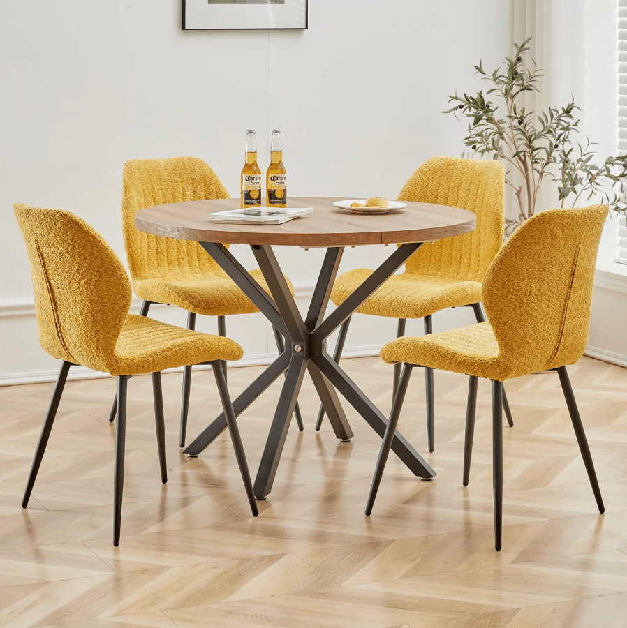 Chaise de réunion en tissu | SET DE 4