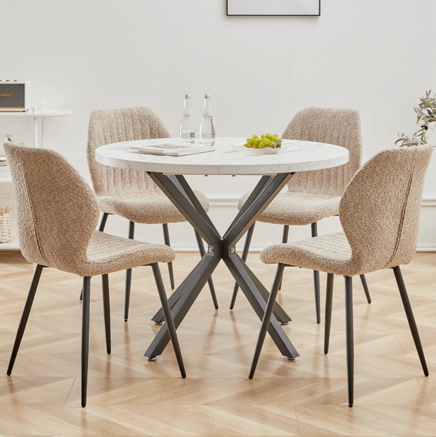 Chaise de réunion en tissu | SET DE 4