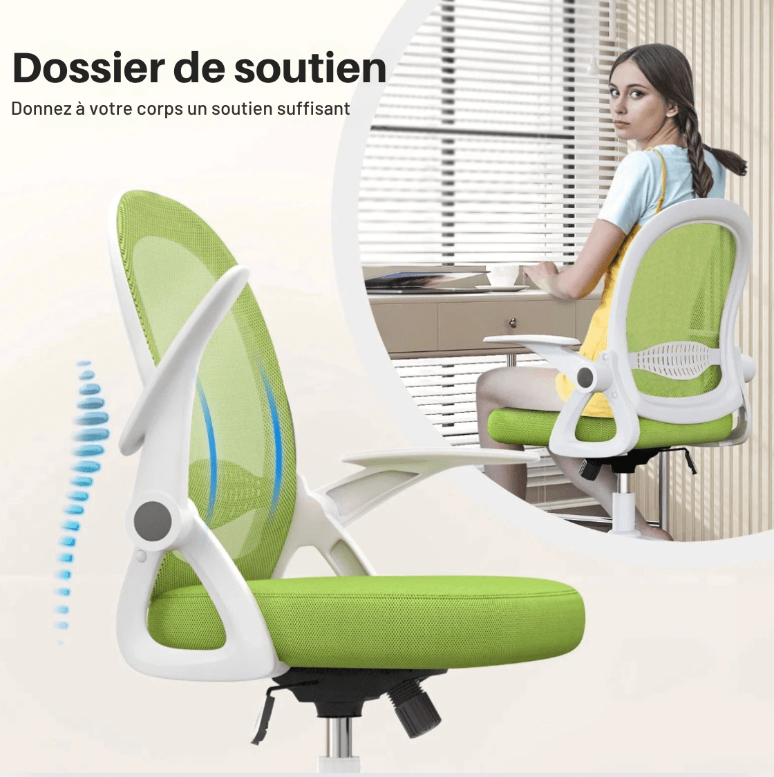Chaise de bureau professionnel à roulette