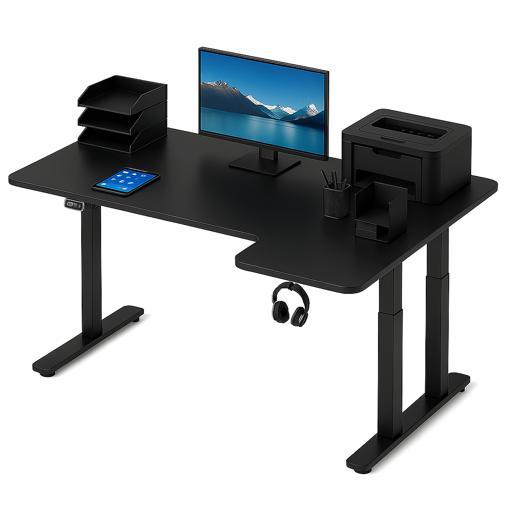 Bureau d'angle assis debout