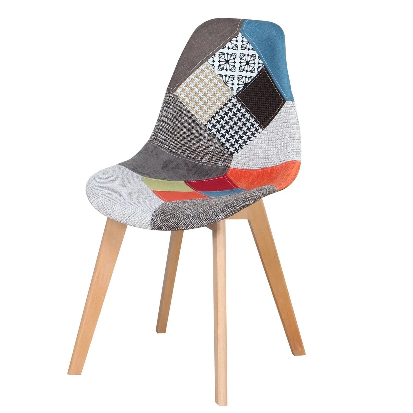 Chaise revêtement en tissu design nordique | SET de 4 chaises