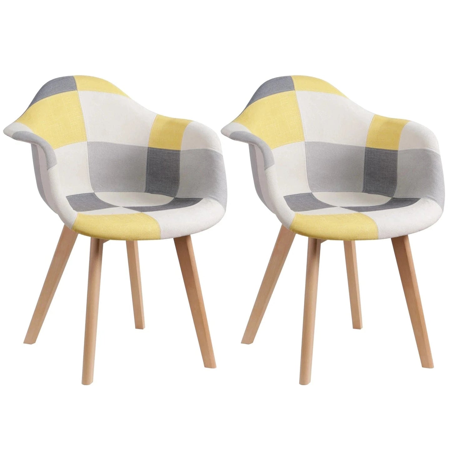 Chaises revêtement tissu design minimaliste | SET de 2 pièces