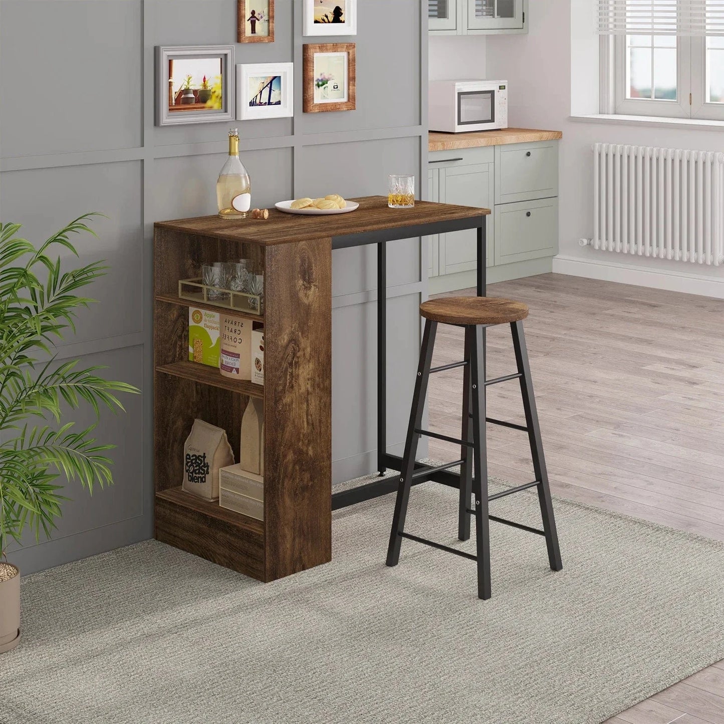 Table haute style scandinave