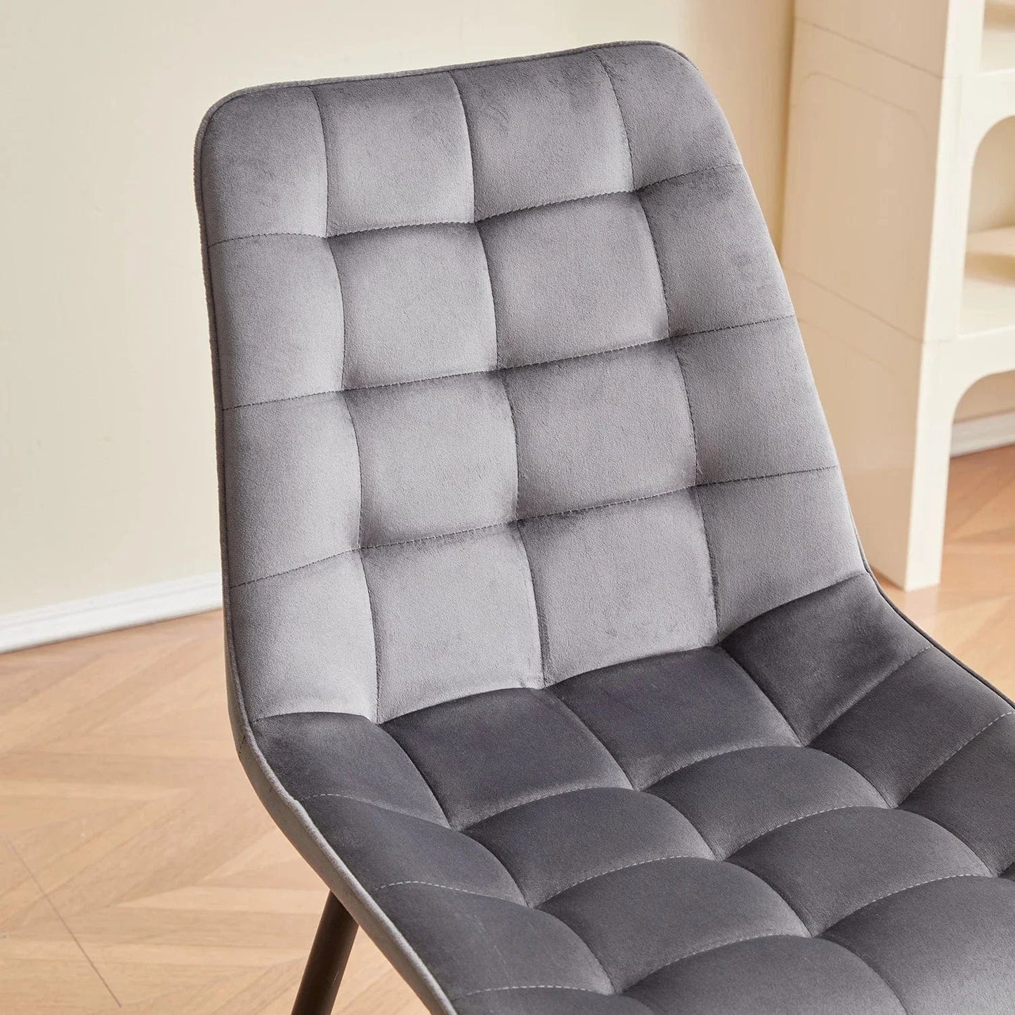 Chaise de réunion en velours | SET DE 4 PIÈCES