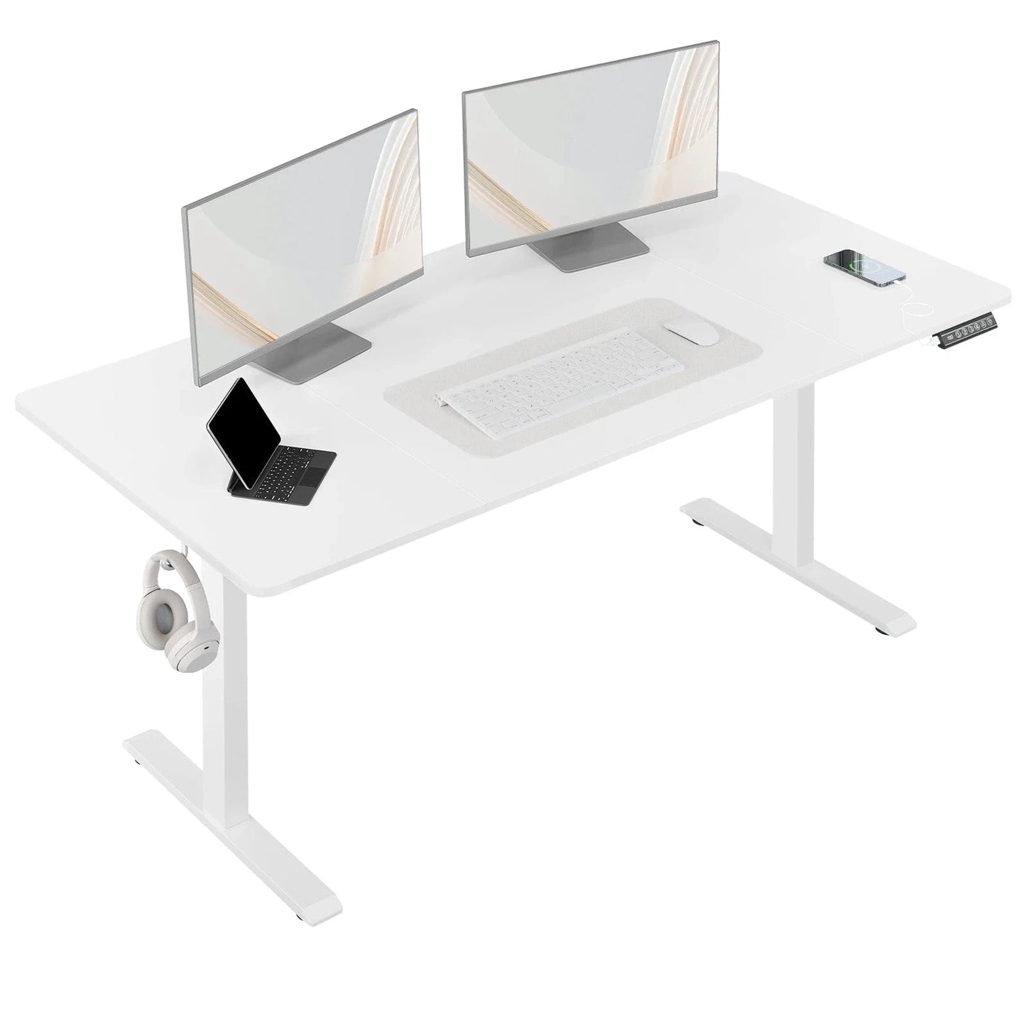 Bureau assis debout blanc