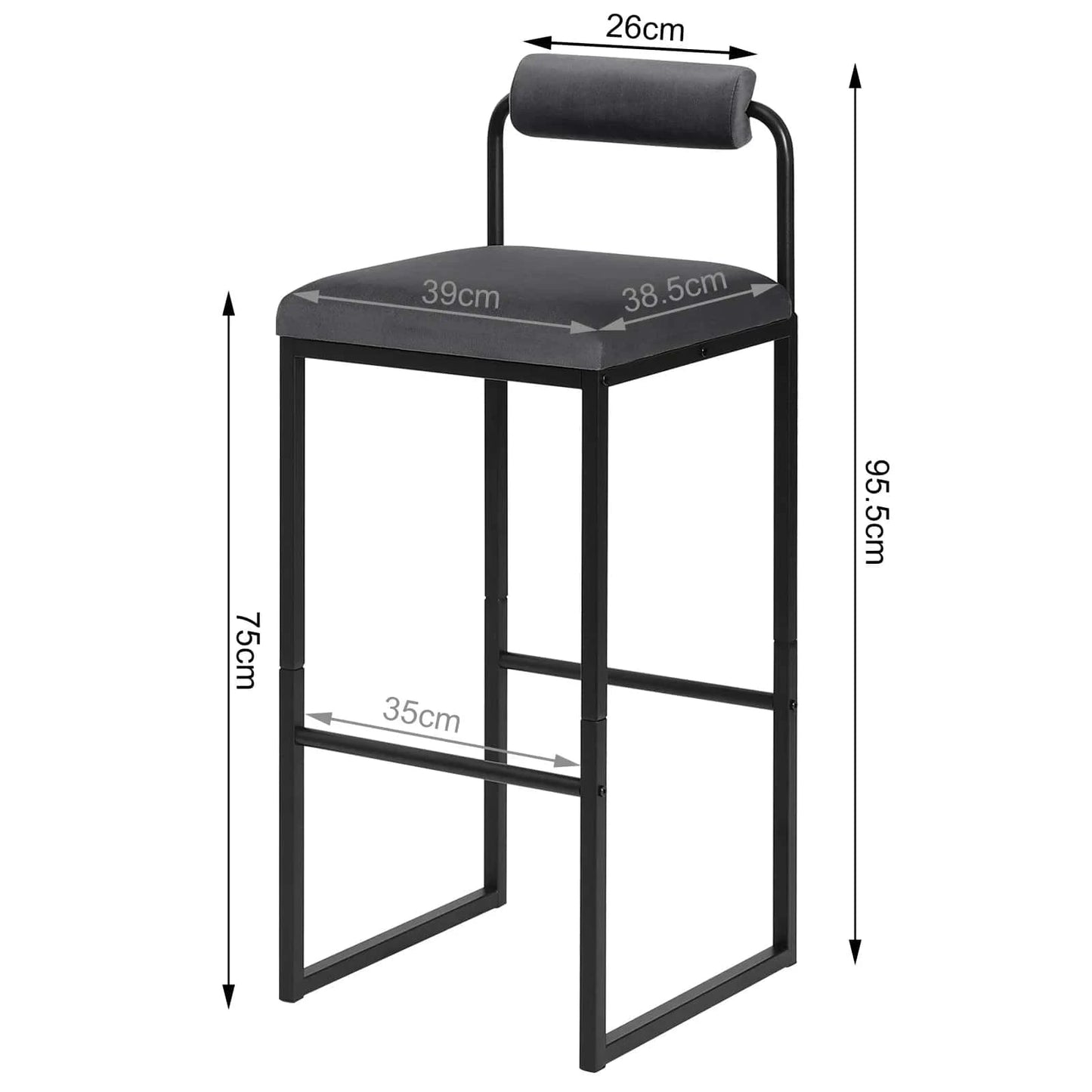 Chaise table haute design | SET 2 PIÈCES