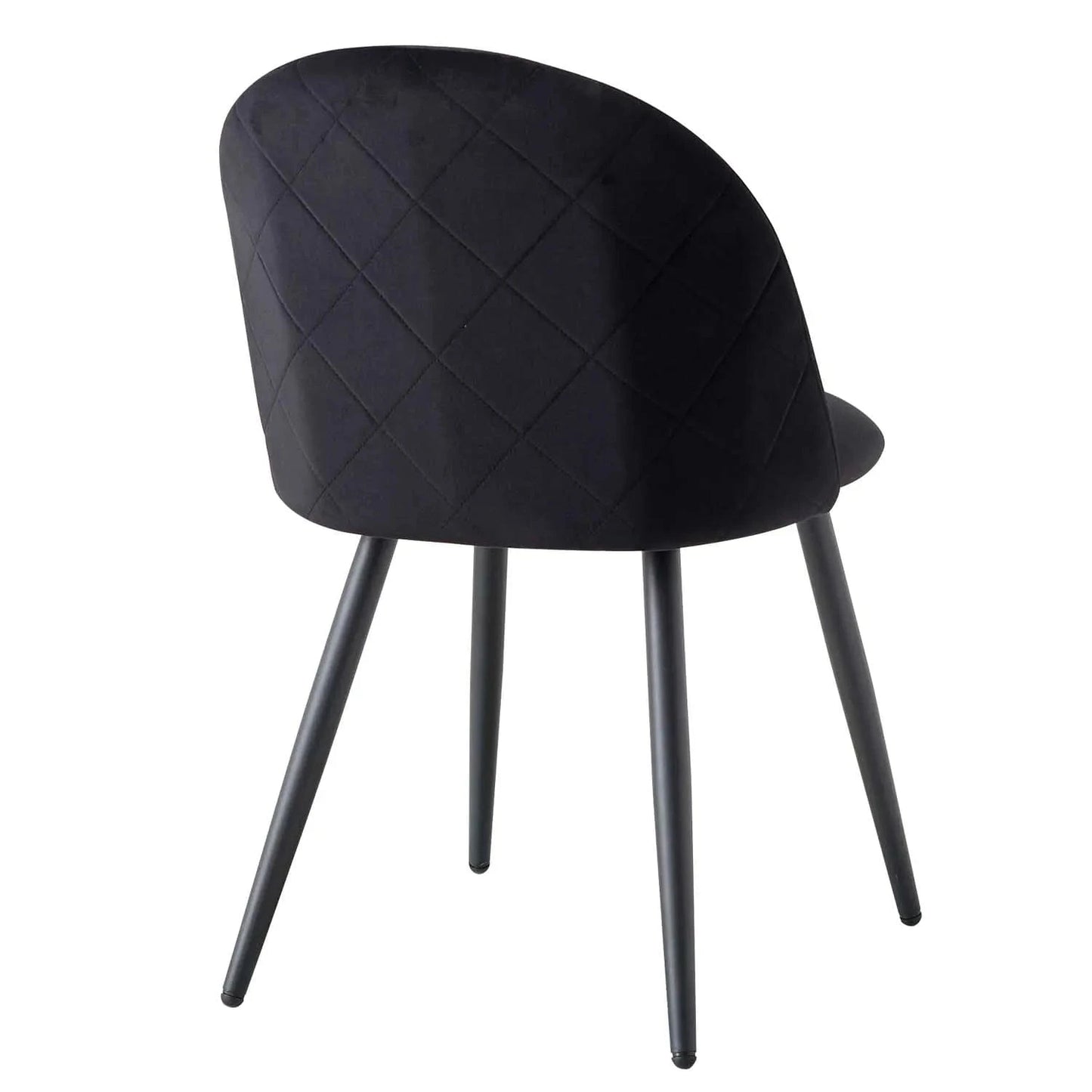 Chaise de réunion style nordique en velours | SET DE 4 PIÈCES