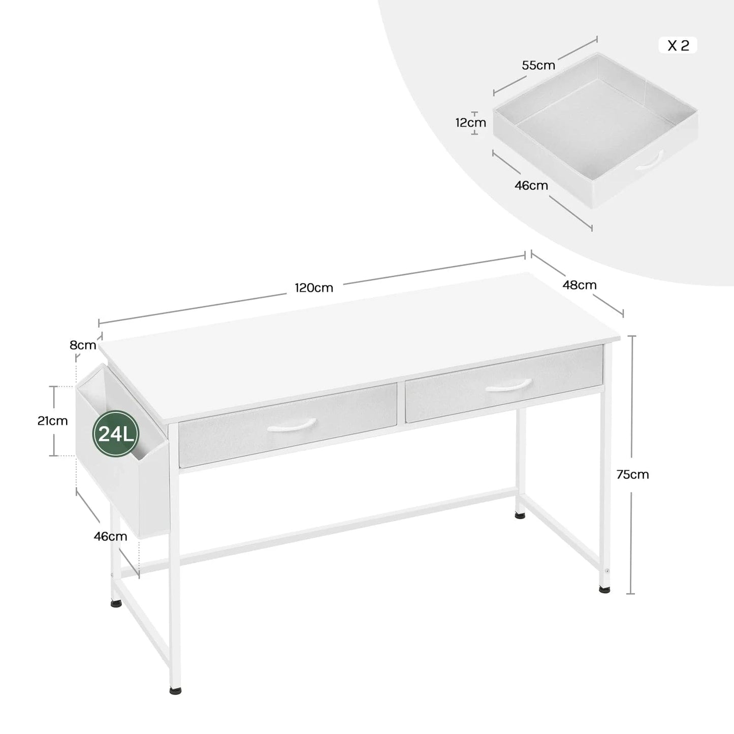 Bureau commode 2 en 1