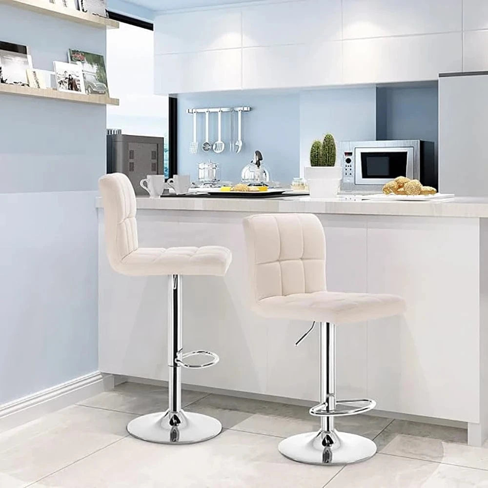 Chaise haute bureau en tissu | SET 2 PIÈCES