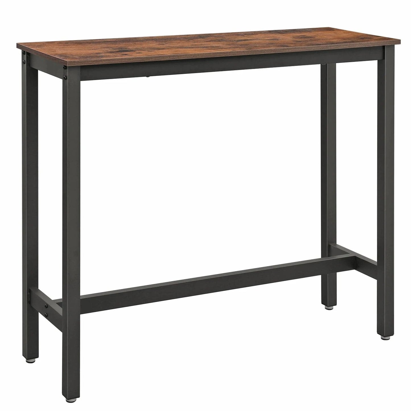 Table haute style industriel bois et métal