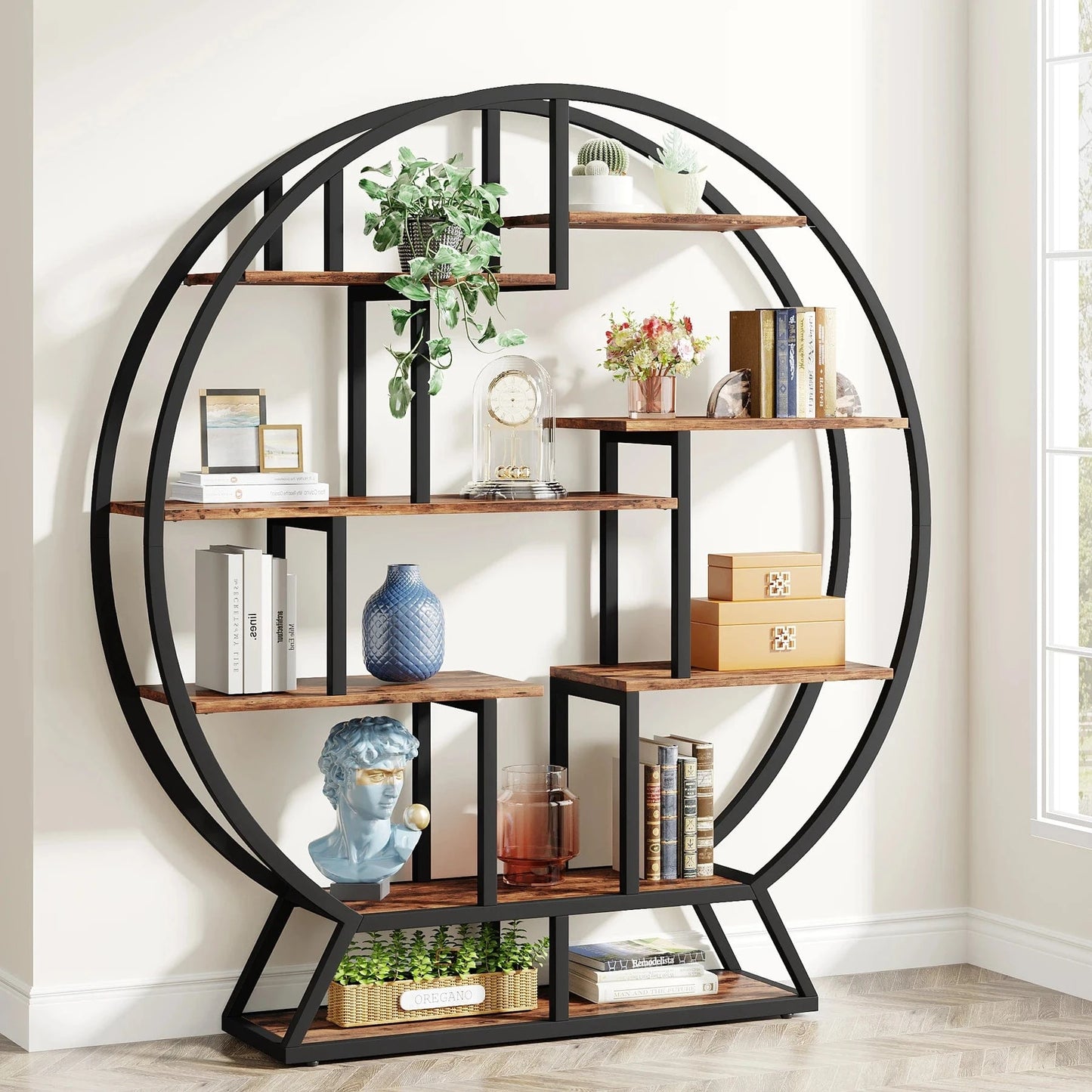 Étagère de bureau ronde design