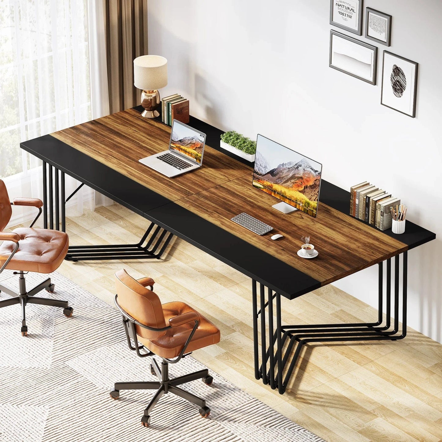 Table de réunion en bois