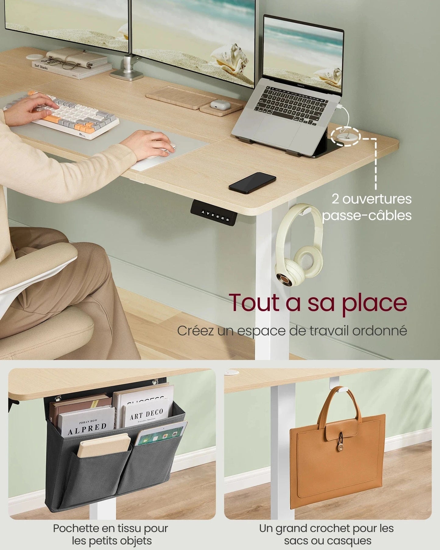 Bureau ajustable électrique