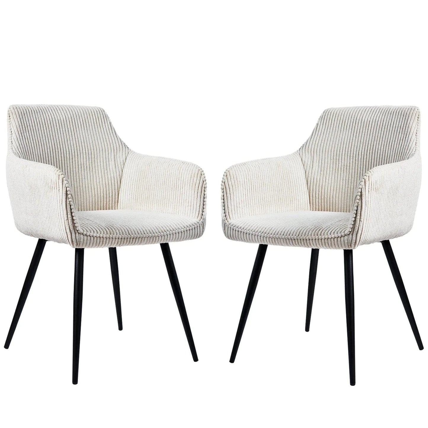 Chaises scandinaves velours | SET DE 2 PIÈCES