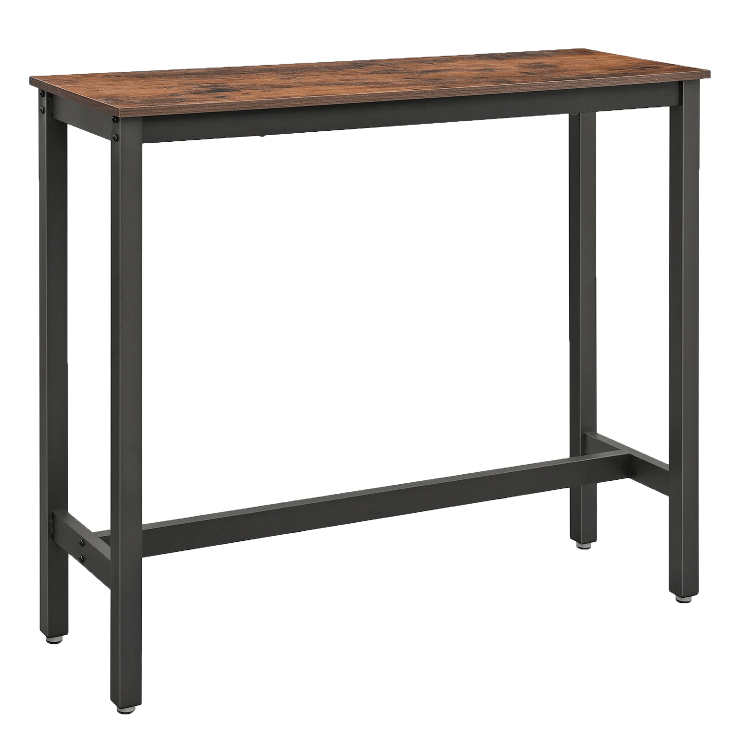 Table haute style industriel bois et métal