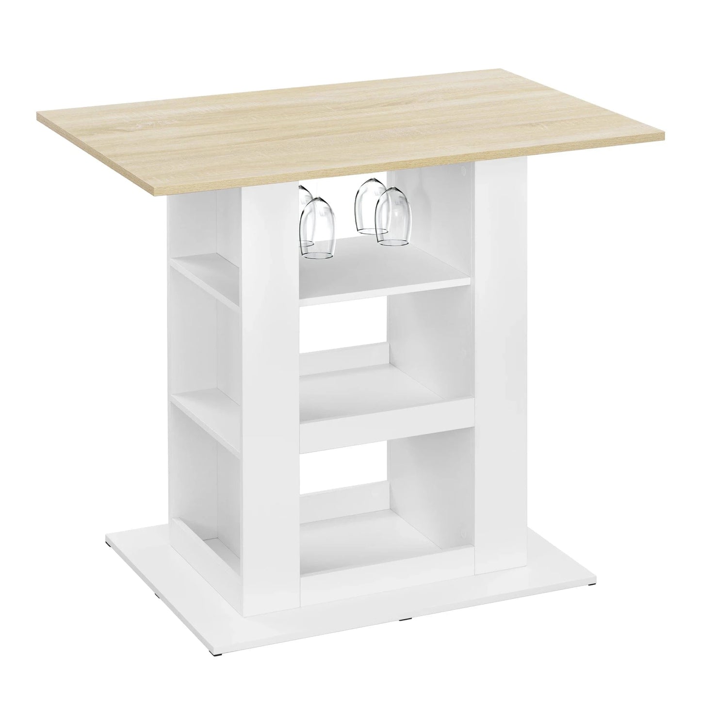 Table haute scandinave blanche