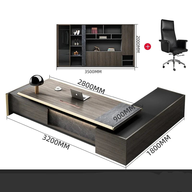 Bureau de direction en bois design moderne