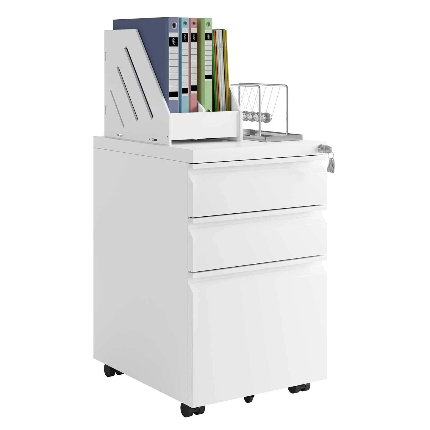Caisson 3 tiroirs blanc