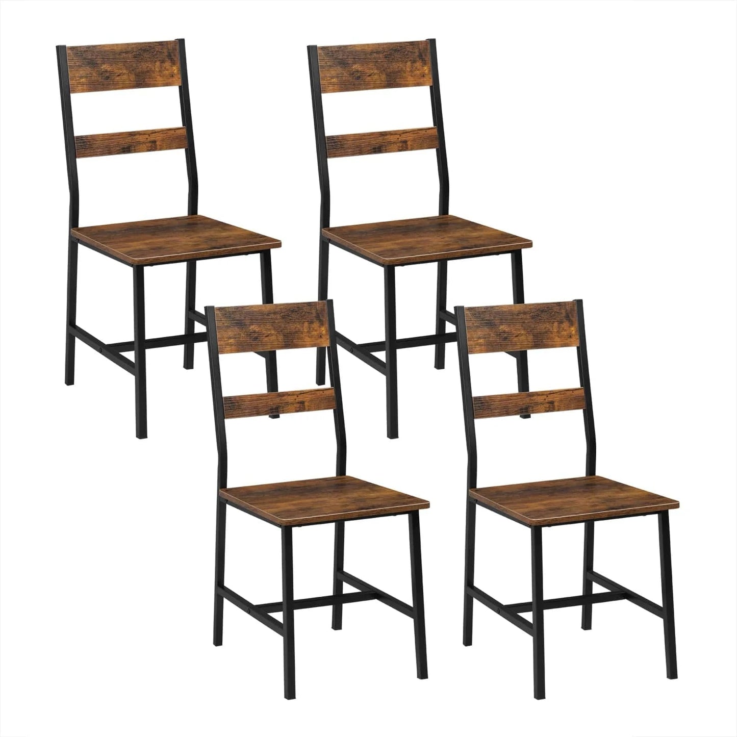 Chaise style industriel bois métal | SET 2 À 4 PIÈCES