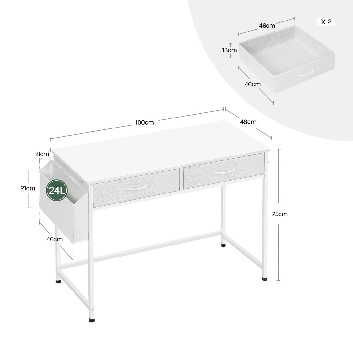 Bureau commode 2 en 1
