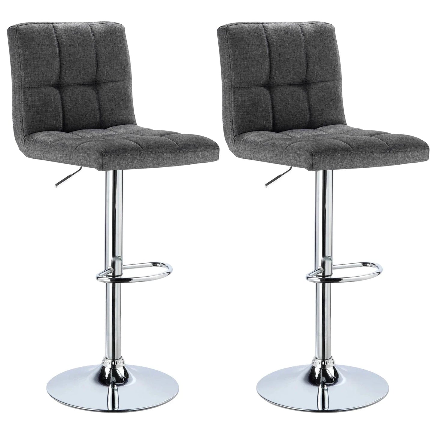 Chaise haute bureau en tissu | SET 2 PIÈCES