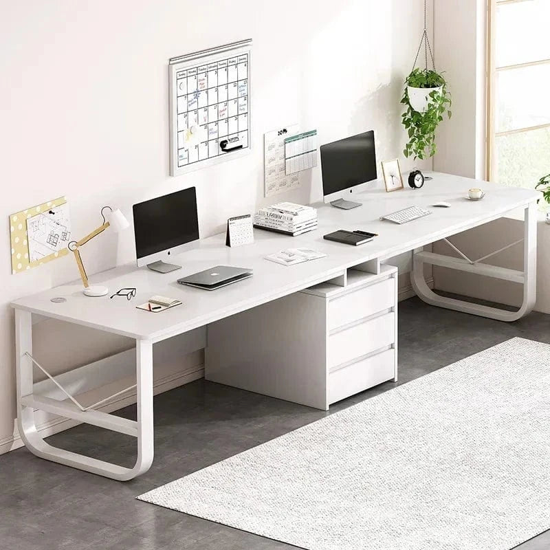 Bureau double avec rangement