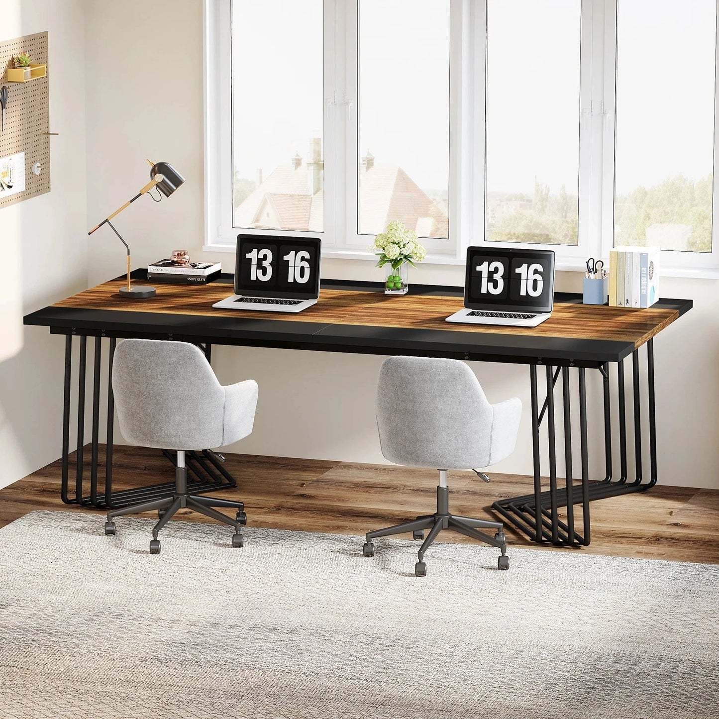 Table de réunion en bois