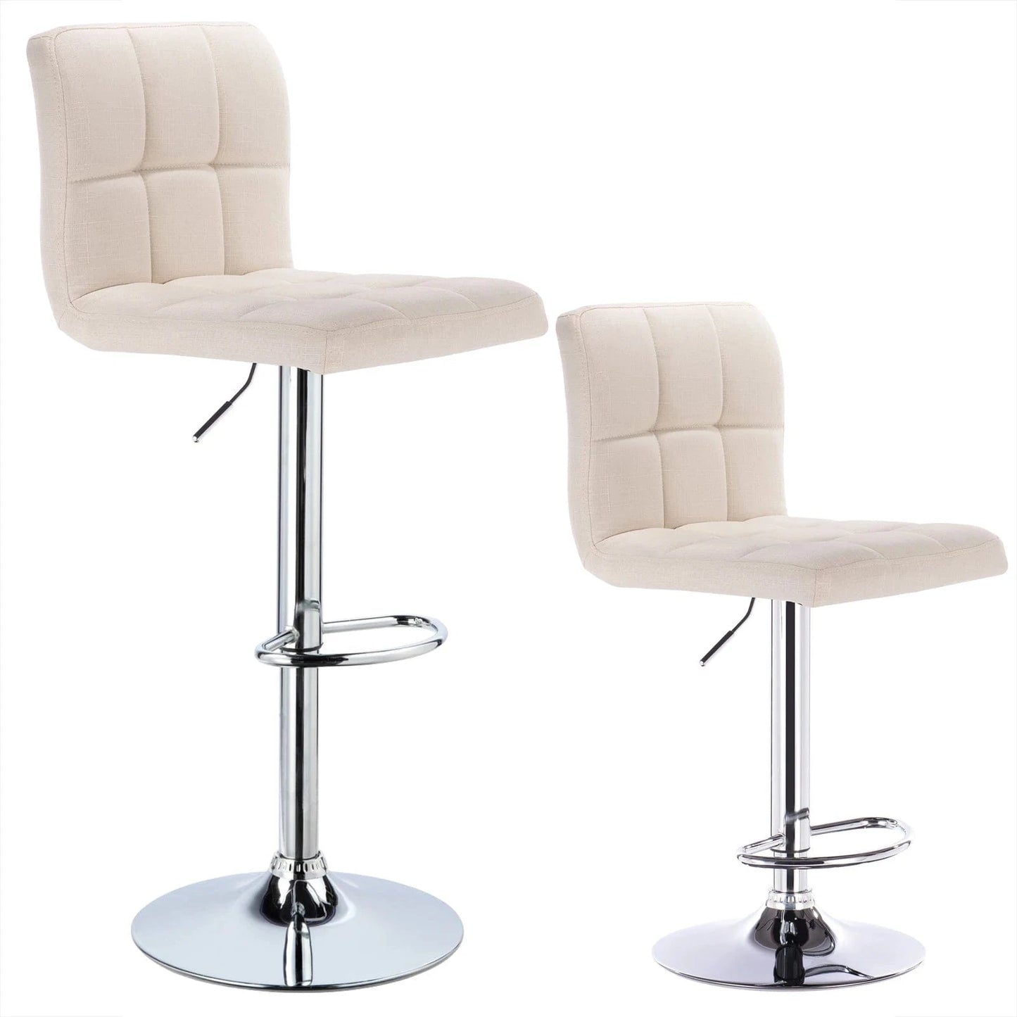 Chaise haute bureau en tissu | SET 2 PIÈCES